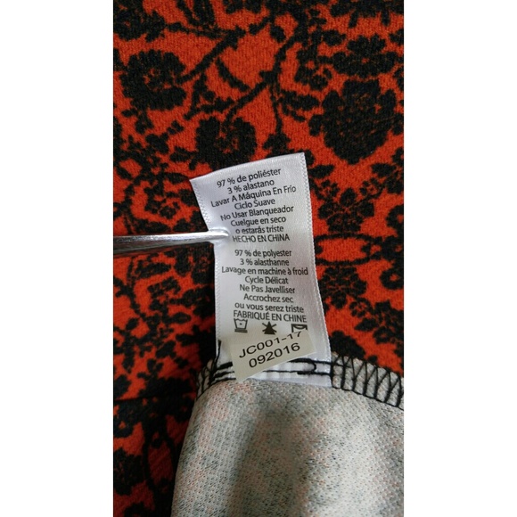 LuLaRoe Cassie Skirt Orange - Picture 6 of 6